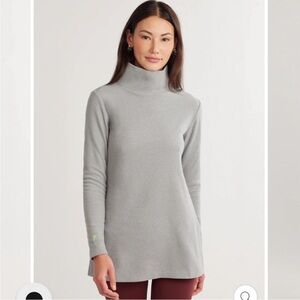 Dudley Stephens Cobble Hill Gray Turtleneck Sweater